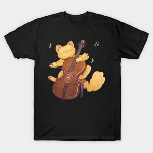 Cello Music Cat T-Shirt Funny Pet Gift Idea T-Shirt